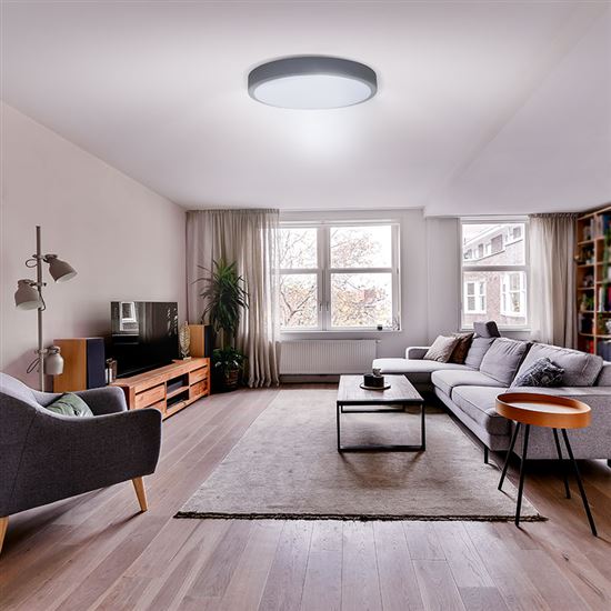 Solight LED osvětlení s dálkovým ovladačem Grey, 60W, 4200lm, 49cm, změna chromatičnosti, stmívatelné