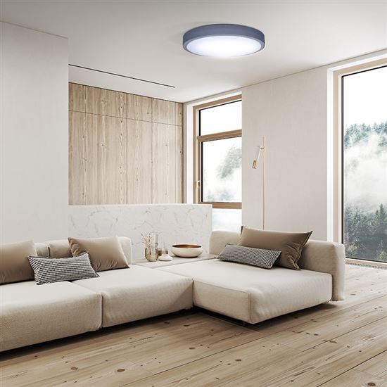 Solight LED osvětlení s dálkovým ovladačem Grey, 60W, 4200lm, 49cm, změna chromatičnosti, stmívatelné