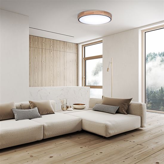 Solight LED osvětlení s dálkovým ovladačem Iron Oak, 60W, 4200lm, 51cm, změna chromatičnosti, stmívatelné
