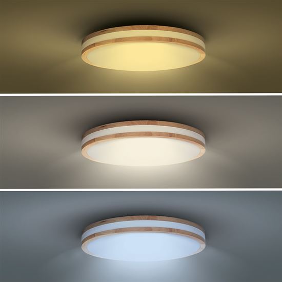 Solight LED osvětlení s dálkovým ovladačem Woody, 60W, 4200lm, 50cm, změna chromatičnosti, stmívatelné