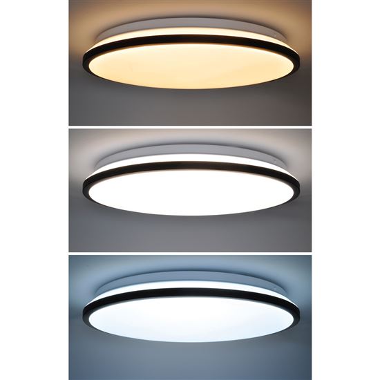 Solight LED osvětlení s dálkovým ovladačem Jamil, 48W, 3360lm, 40cm, změna chromatičnosti, stmívatelné