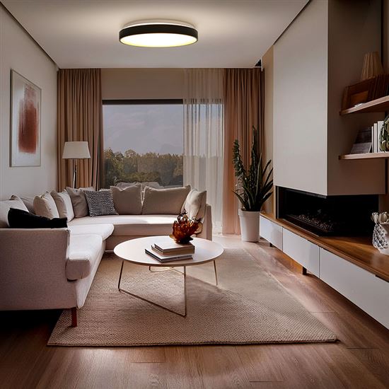 Solight LED osvětlení s dálkovým ovladačem Cala, 48W, 3360lm, 38cm, změna chromatičnosti, stmívatelné