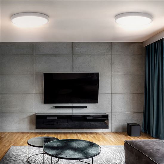 Solight LED osvětlení s dálkovým ovladačem Estela White, 60W, 4500lm, 50cm, změna chromatičnosti, stmívatelné