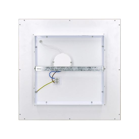 Solight LED stropní osvětlení s dálkovým ovládáním, čtvercové, dekor dřeva, 3000lm, 40W, 45x45cm