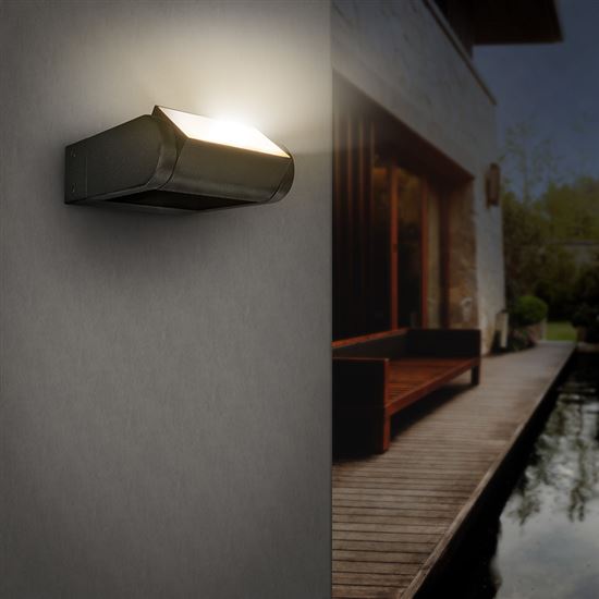 Solight LED venkovní nástěnné osvětlení Crotone, 7W, 450lm, 3000K, náklopné