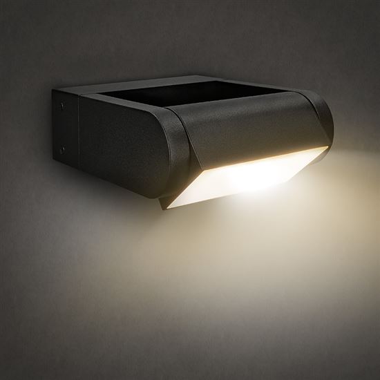 Solight LED venkovní nástěnné osvětlení Crotone, 7W, 450lm, 3000K, náklopné