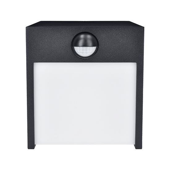 Solight LED venkovní nástěnné osvětlení Terni, 12W, 560lm, 3000K, PIR sensor