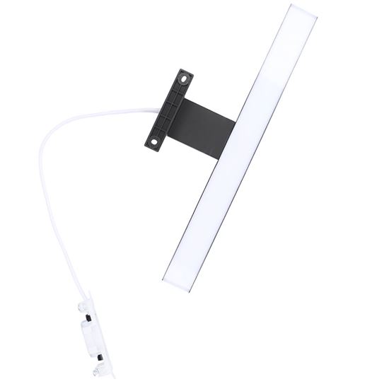 Solight LED koupelnové osvětlení nad zrcadlo 3v1, 7W, 455lm, 4000K, IP44, 40cm, černá