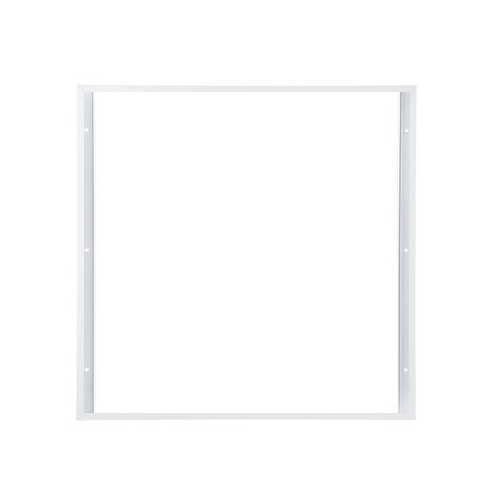 Solight hliníkový bílý rám pro instalace 595x595mm LED panelů na stropy a zdi, výška 68mm, bez šroubový