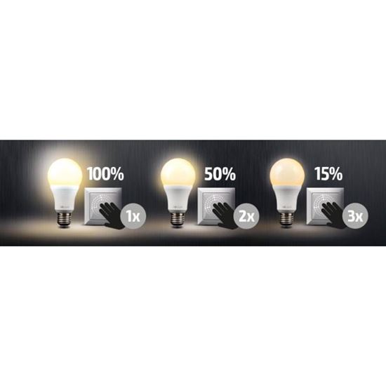 Solight LED žárovka se stmívačem, A60, 10W, E27, 3000K, 270°, 810lm