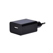 Solight USB nabíjecí adaptér, 1x USB, 2400mA, AC 230V, černý