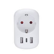 Solight cestovní adaptér s USB do Velké Británie, typ G