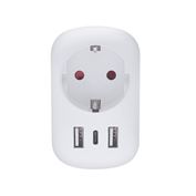 Solight cestovní adaptér s USB do Spojených států, typ B