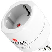 SKROSS cestovní adaptér do Brazílie, Itálie a Švýcarska, typ J/N/L