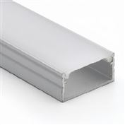 Solight hliníková lišta pro LED pásky 2, 18x9mm, mléčný difuzor, 1m