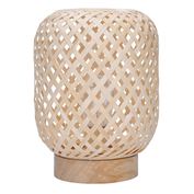 Solight ratanová LED lucerna s LED žárovkou, teplá bílá, 3x AAA, 19cm