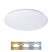 Solight LED stropní světlo Plain, 3CCT, 24W, 1920lm, IP44, kulaté, 38cm