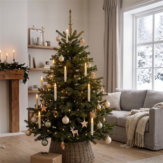 Solight sada LED svíček na vánoční stromek, 10x svíčka, dálkové ovládání, časovač, 1xAAA
