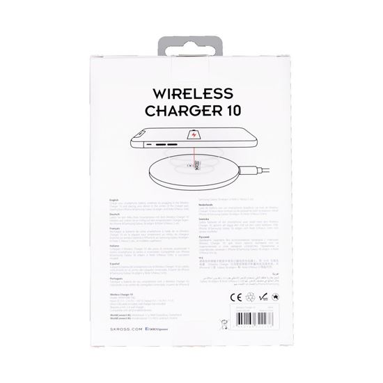 SKROSS bezdrátový nabíjecí adaptér Wireless Charger 10, Qi 10W