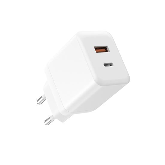 Solight 45W GaN fast charge USB-A + USB-C adaptér
