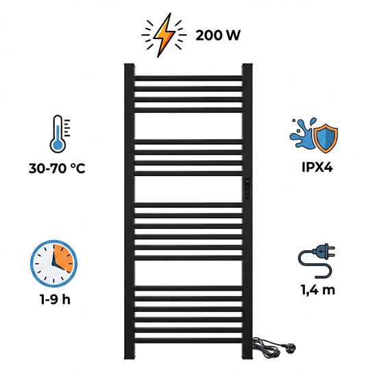 Solight elektrický sušák ručníků 200W