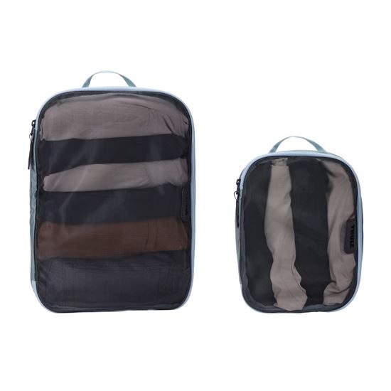 Thule Packing cube sada 1 střední a 1 malý organizér TPCS204 - Pond Gray