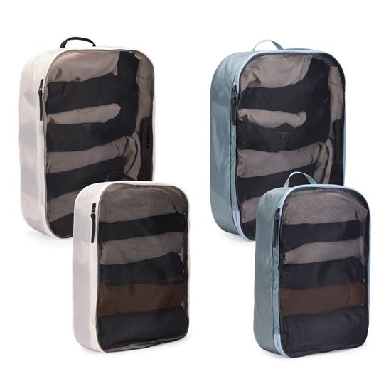 Thule Packing cube sada 2 velké a 2 střední organizéry TPCS205 - bílá/Pond Gray