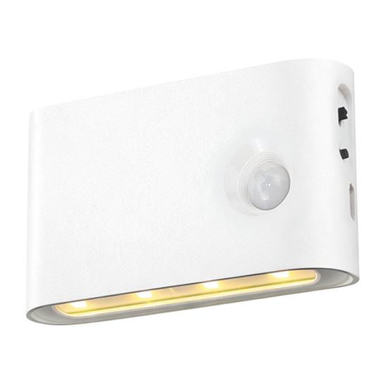 Solight nabíjecí noční LED světélko s pohybovým a světelným sensorem, 0,5W, 3000K, Li-Ion