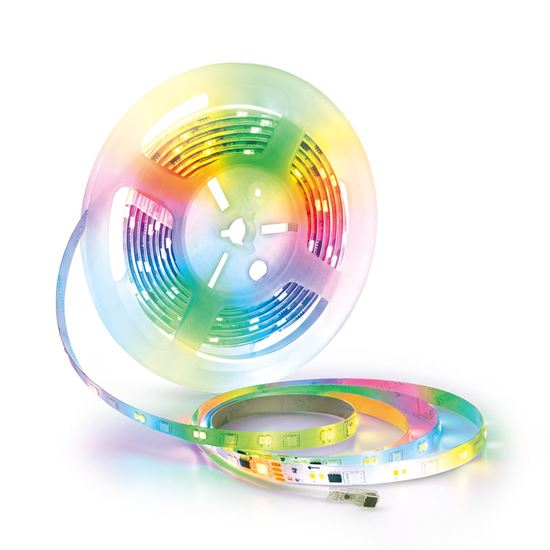 Solight LED světelný pás, RGB + 3CCT, 5m, sada s 24V adaptérem a dálk. ovladačem, 5W/m, IP65