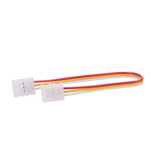 Solight dlouhý flexibilní konektor pro 8mm LED pásky, 3pinový, 10cm