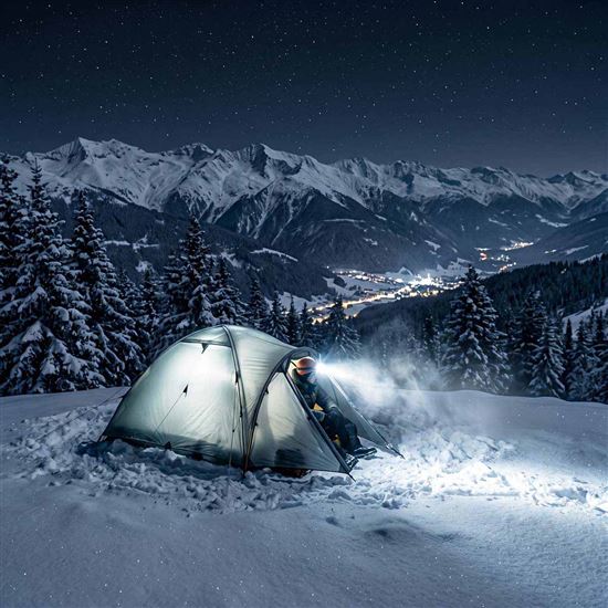 Solight LED čelová nabíjecí svítilna, 250lm, teplé+studené světlo, Li-Ion