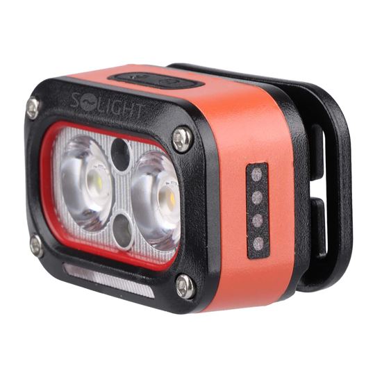 Solight LED čelová nabíjecí svítilna, 250lm, teplé+studené světlo, Li-Ion