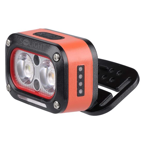 Solight LED čelová nabíjecí svítilna, 250lm, teplé+studené světlo, Li-Ion