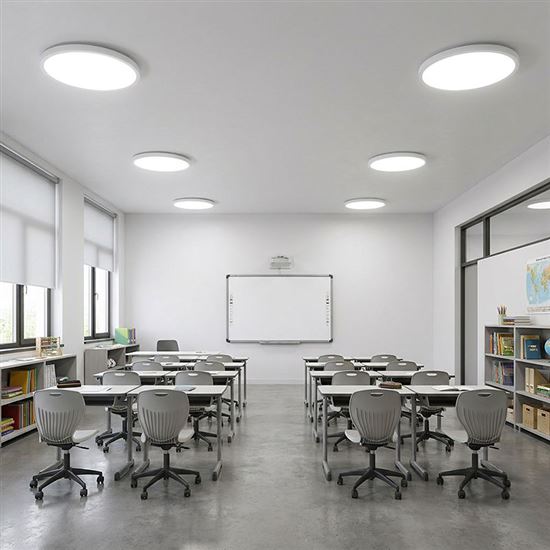 Solight LED stropní osvětlení kulaté, 48W,  4800lm, 3CCT, UGR<19, 60cm, 3 roky záruka, bílá barva