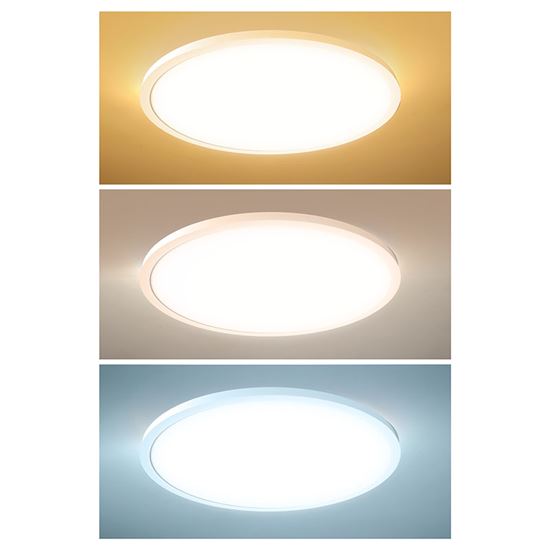 Solight LED stropní osvětlení kulaté, 48W,  4800lm, 3CCT, UGR<19, 60cm, 3 roky záruka, bílá barva