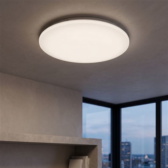 Solight LED stropní světlo Plain, 3CCT, 24W, 1920lm, IP44, kulaté, 38cm