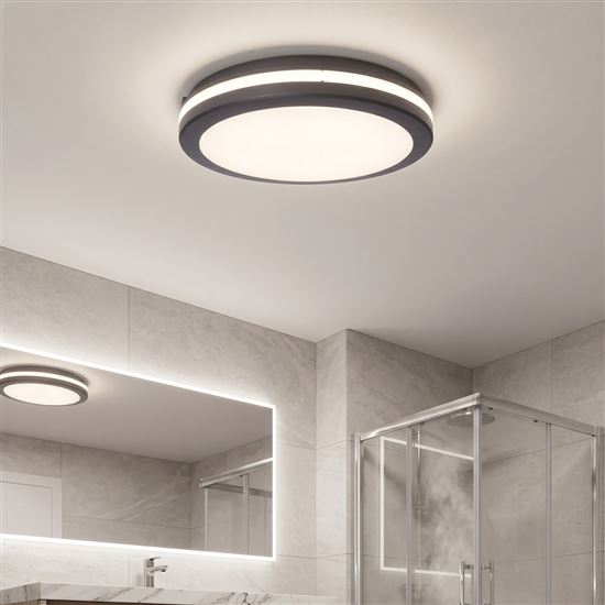 Solight LED osvětlení Gari, 26W, 2340lm, 3CCT, IP65, 30cm, černá
