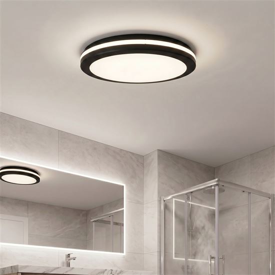 Solight LED osvětlení Gari, 44W, 3960lm, 3CCT, IP65, 40cm, černá
