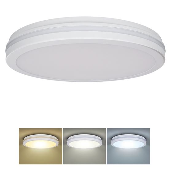 Solight LED osvětlení Gari, 44W, 3960lm, 3CCT, IP65, 40cm, bílá