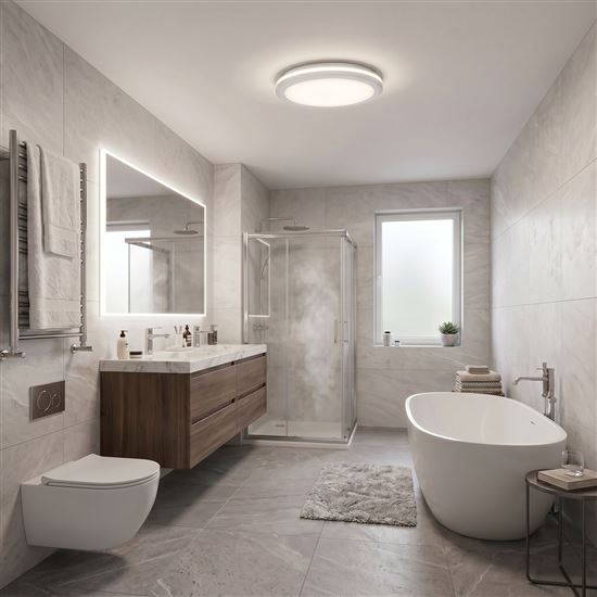 Solight LED osvětlení Gari, 44W, 3960lm, 3CCT, IP65, 40cm, bílá
