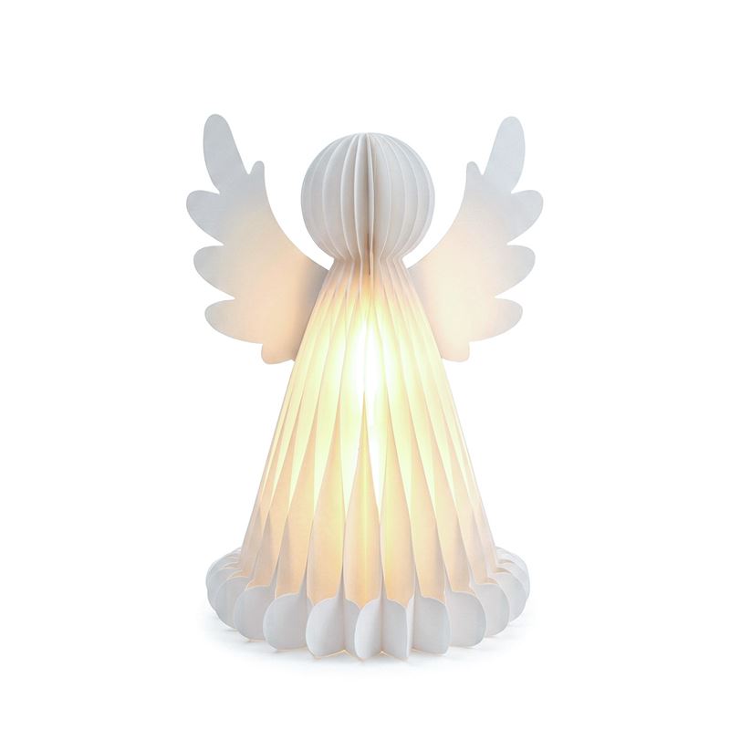 Solight anděl s LED osvětlením a časovačem, 37cm, 3xAA