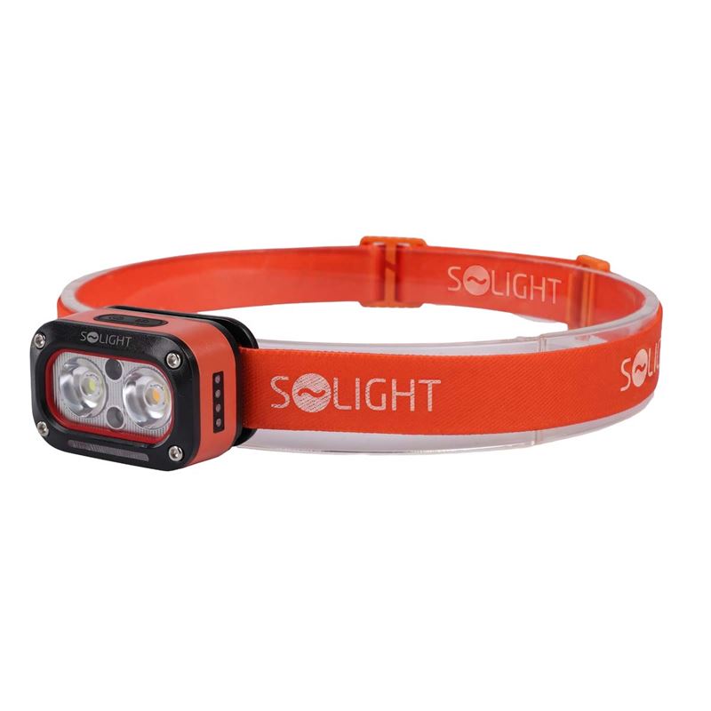 Solight LED čelová nabíjecí svítilna, 250lm, teplé+studené světlo, Li-Ion