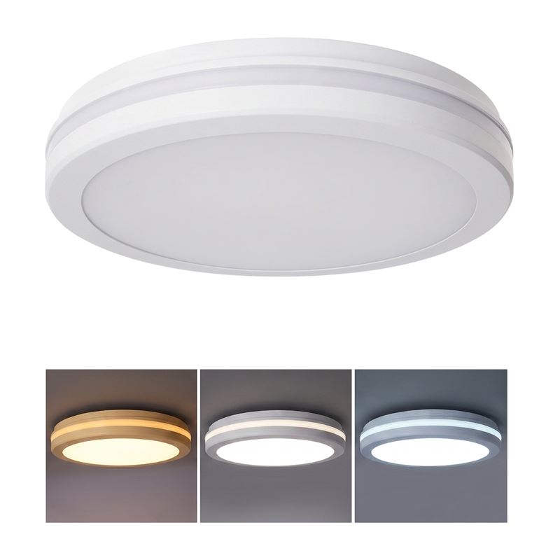 Solight LED osvětlení Gari, 26W, 2340lm, 3CCT, IP65, 30cm, bílá